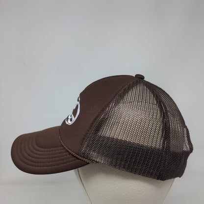 Big Mood Snapback Trucker Hat Brown OSFM Adjustable Rope Mesh Back Otto