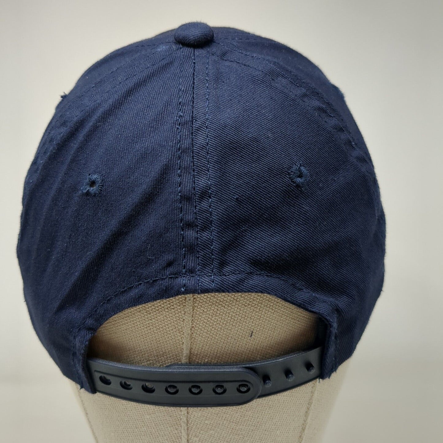 Broner Snapback Hat Blue OSFM Adjustable Vented Holes 6 Panel Blank Cotton