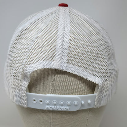 Richardson Trucker Hat Blue OSFM USSA Tri Divisional Grand Targhee Resort Bison