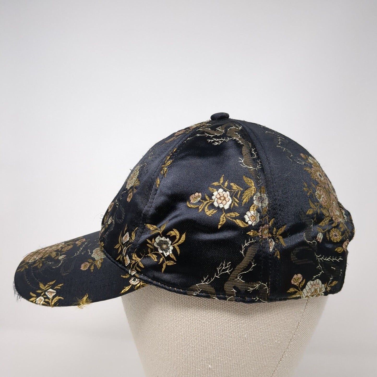 Time And Tru Strapback Hat Multicolor OS Adjustable Embroidered Floral 6 Panel