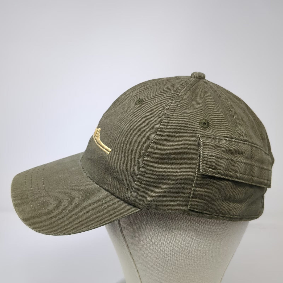 Vitronic Green Baseball Cap One Size Bridge Embroidery Side Pocket Slideback Hat