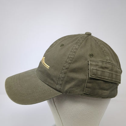 Vitronic Green Baseball Cap One Size Bridge Embroidery Side Pocket Slideback Hat