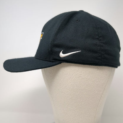 Nike Baseball Cap Black M BK Interlocking Logo Dri-FIT Classic99 Stretch Hat