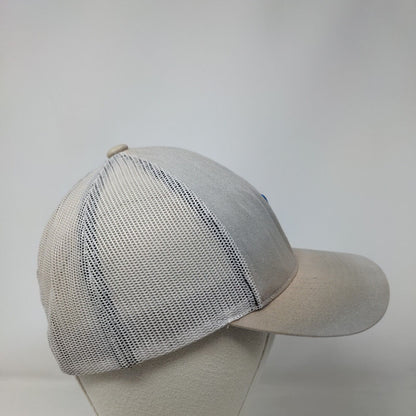 Hurley Snapback Mesh Back Trucker Hat Gray One Size Embroidered Yupoong