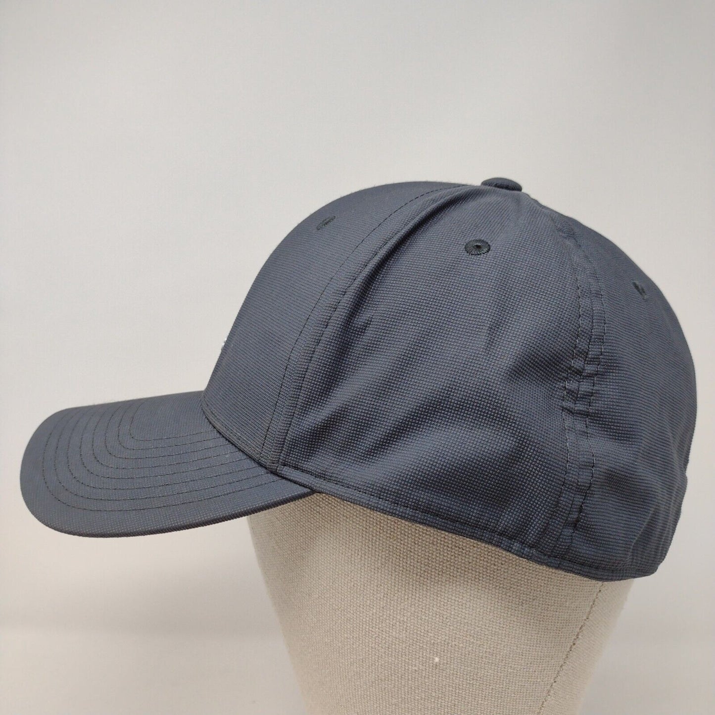 Adidas Fitted Hat Blue OSFA A-Flex Lightweight Embroidered 6 Panel Poly Blend