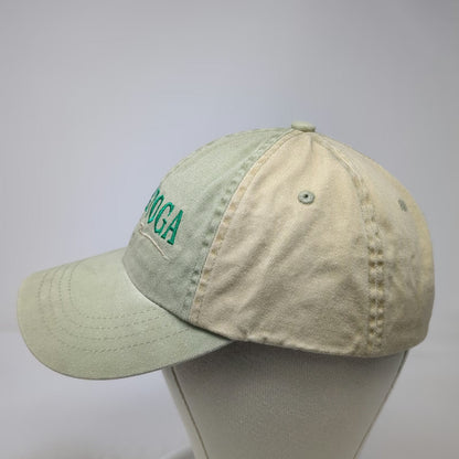 Headgear Baseball Cap Green Beige One Size Slideback Calistoga Cotton Hat