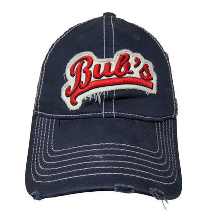 Bub's Big Ugly Fitted Hat Blue 57cm Embroidered 6 Panel Cap America
