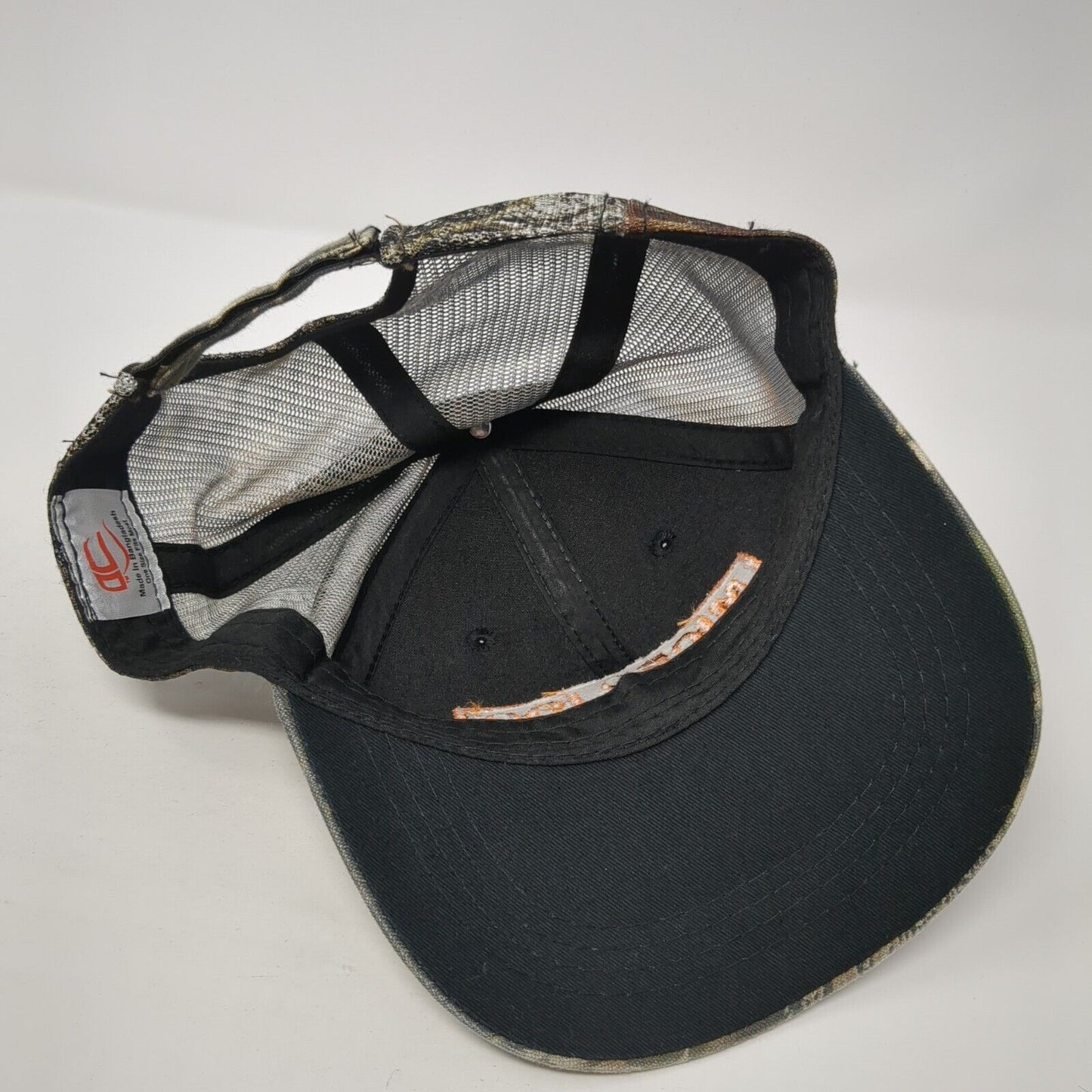 Micro 100 Strapback Trucker Hat Camouflage OS Adjustable Mesh Back OC Sports