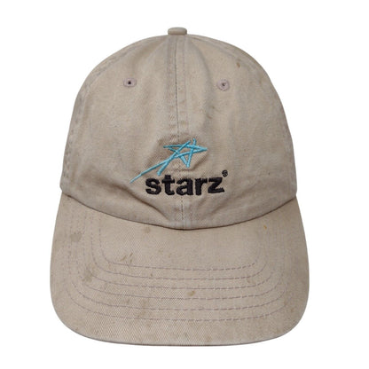 Starz Slideback Hat Tan One Size Adjustable Embroidered Valucap by Sportsman