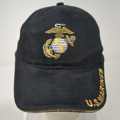 Eagle Crest USMC EGA Semper Fi Black One Size Baseball Cap Strapback Hat