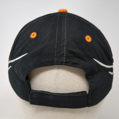 Otto Baseball Cap Black One Size Flame Embroidery Checkered Flags Racing Hat