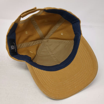 Husqvarna Baseball Cap Brown One Size Strapback Embroidered Logo Canvas Hat Work