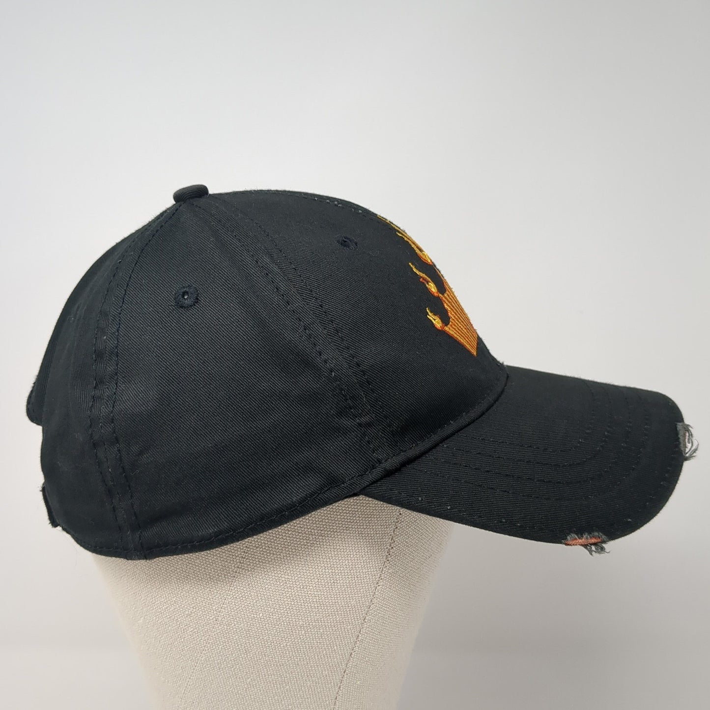 Budweiser Strapback Hat Black One Size Embroidered Adjustable 6 Panel