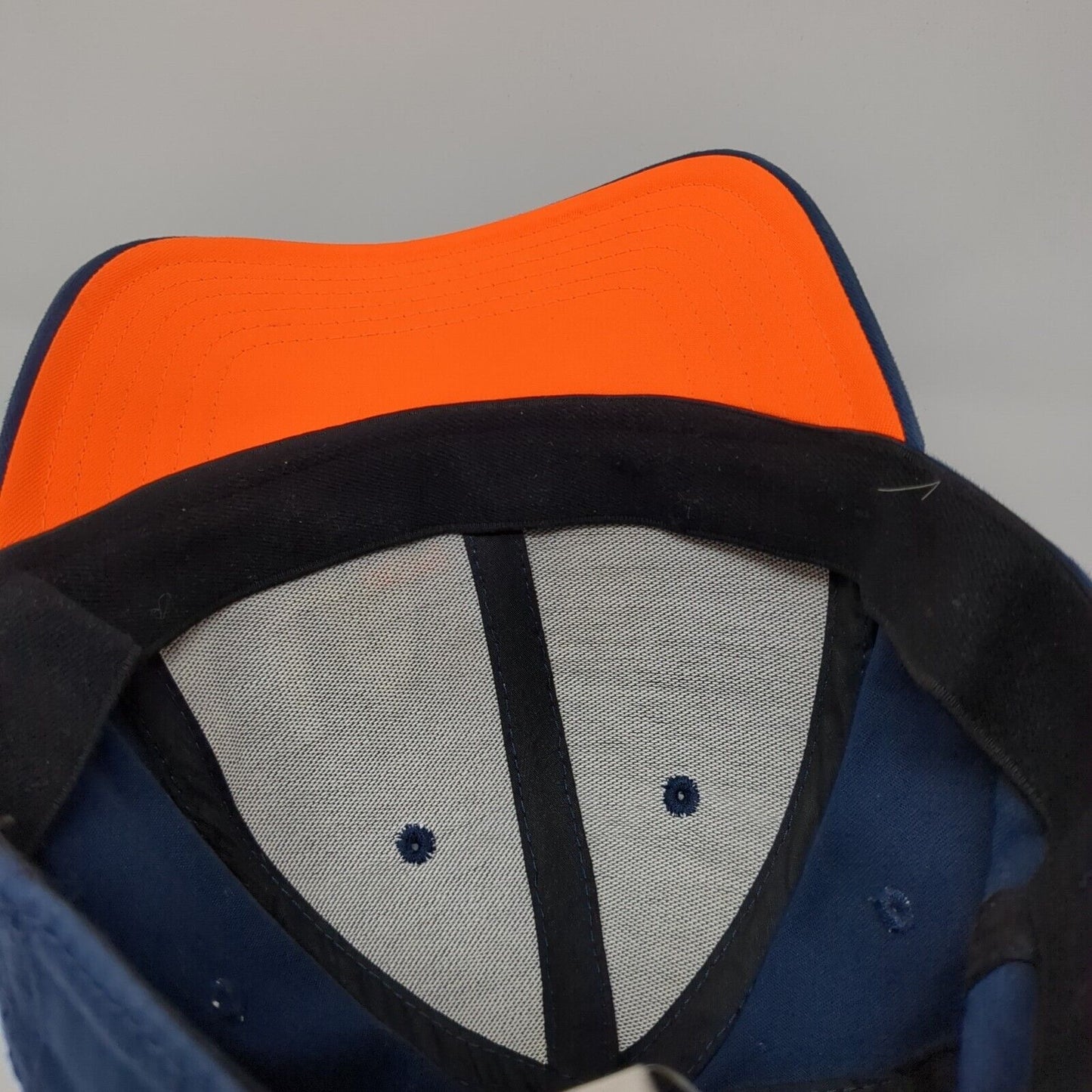 UA Hunt Fitted Hat Blue L/XL Embroidered Vented Holes 6 Panel Under Armour