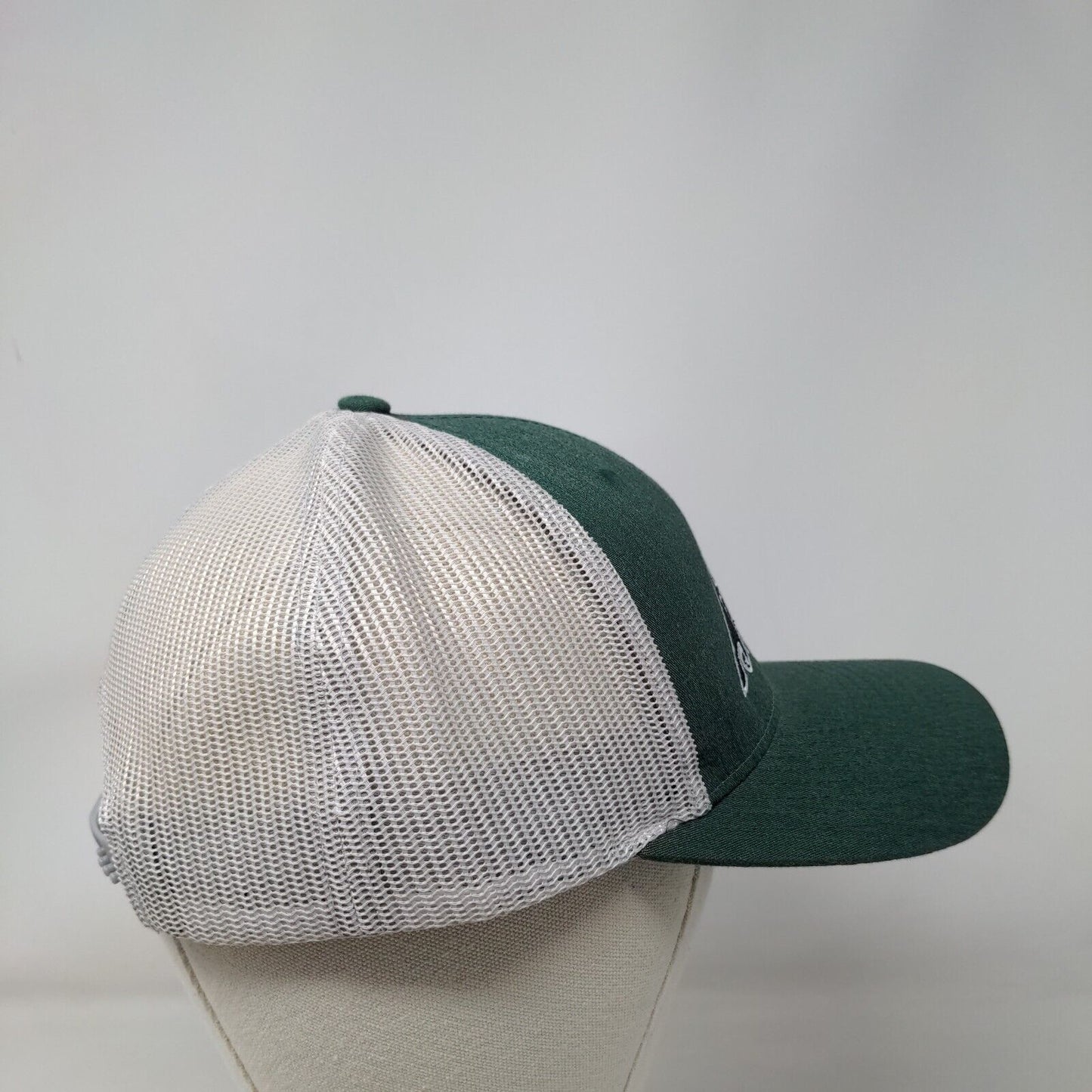 Teddyline Snapback Trucker Hat Green M/L Embroidered Mesh Back Richardson