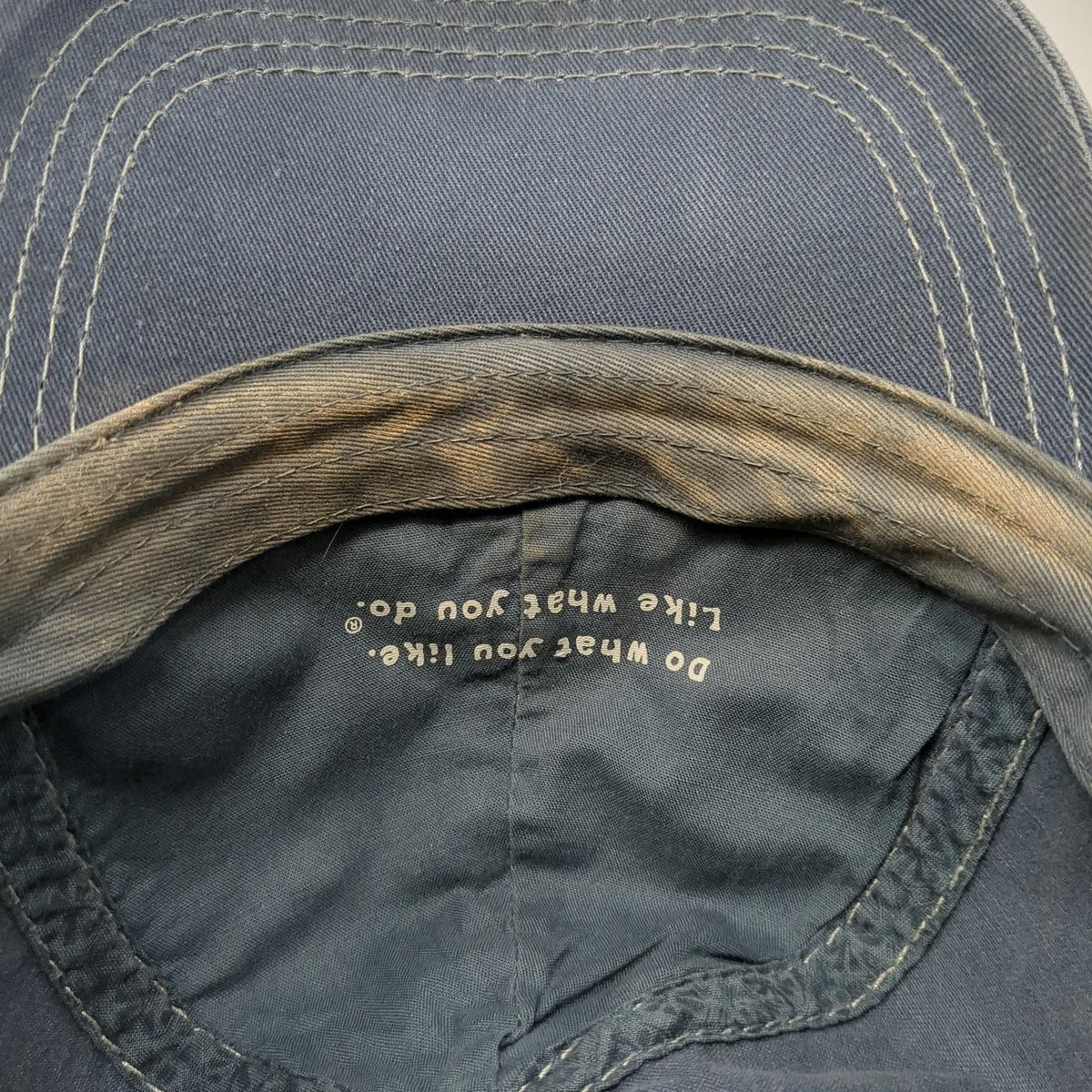 Life is Good Baseball Cap Blue One Size Contrast Stitching Washed Cotton Hat