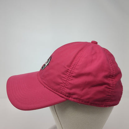 Pebble Beach Strapback Hat Pink 56cm Adjustable Embroidered 6 Panel
