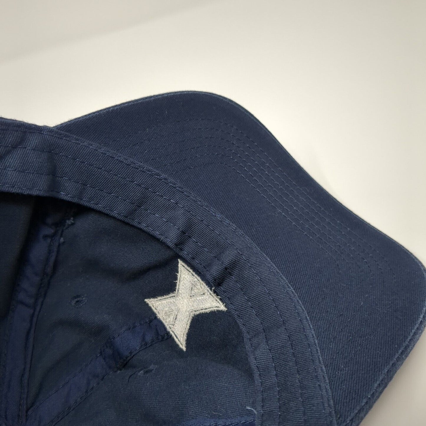 Letter X Strapback Hat Blue One Size Adjustable Outdoor Cap 6 Panel