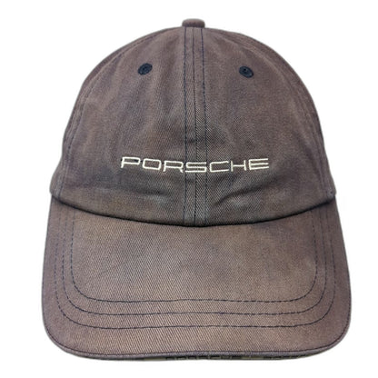 Porsche Baseball Cap Blue One Size Embroidered Logo Slideback Cotton Hat