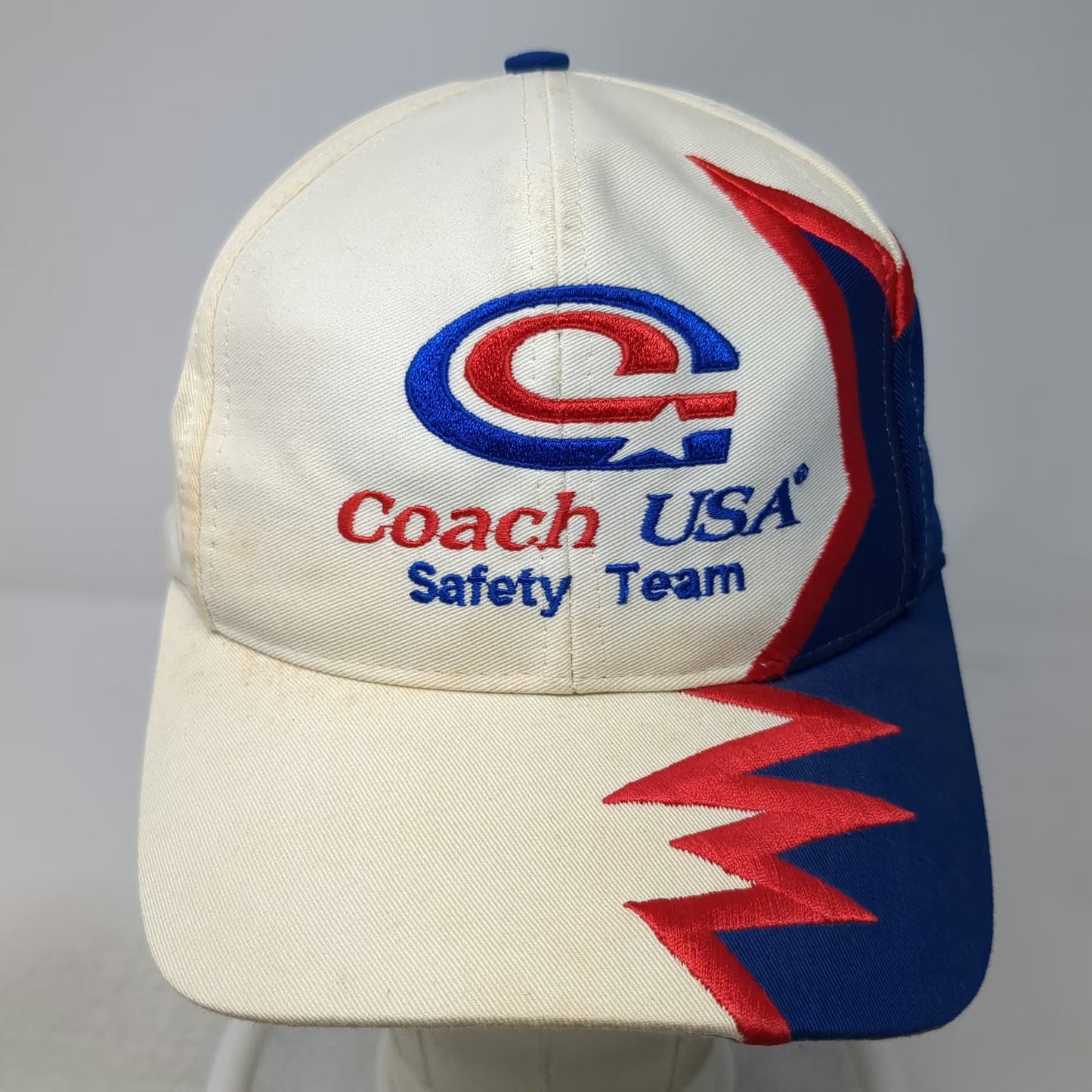 Kati Baseball Cap White Coach USA Safety Team Graphic Embroidery Hat Vintage