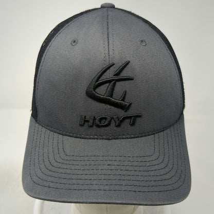 Hoyt Trucker Hat Gray One Size Archery Hunting Logo Mesh Back Snapback Cap Gear