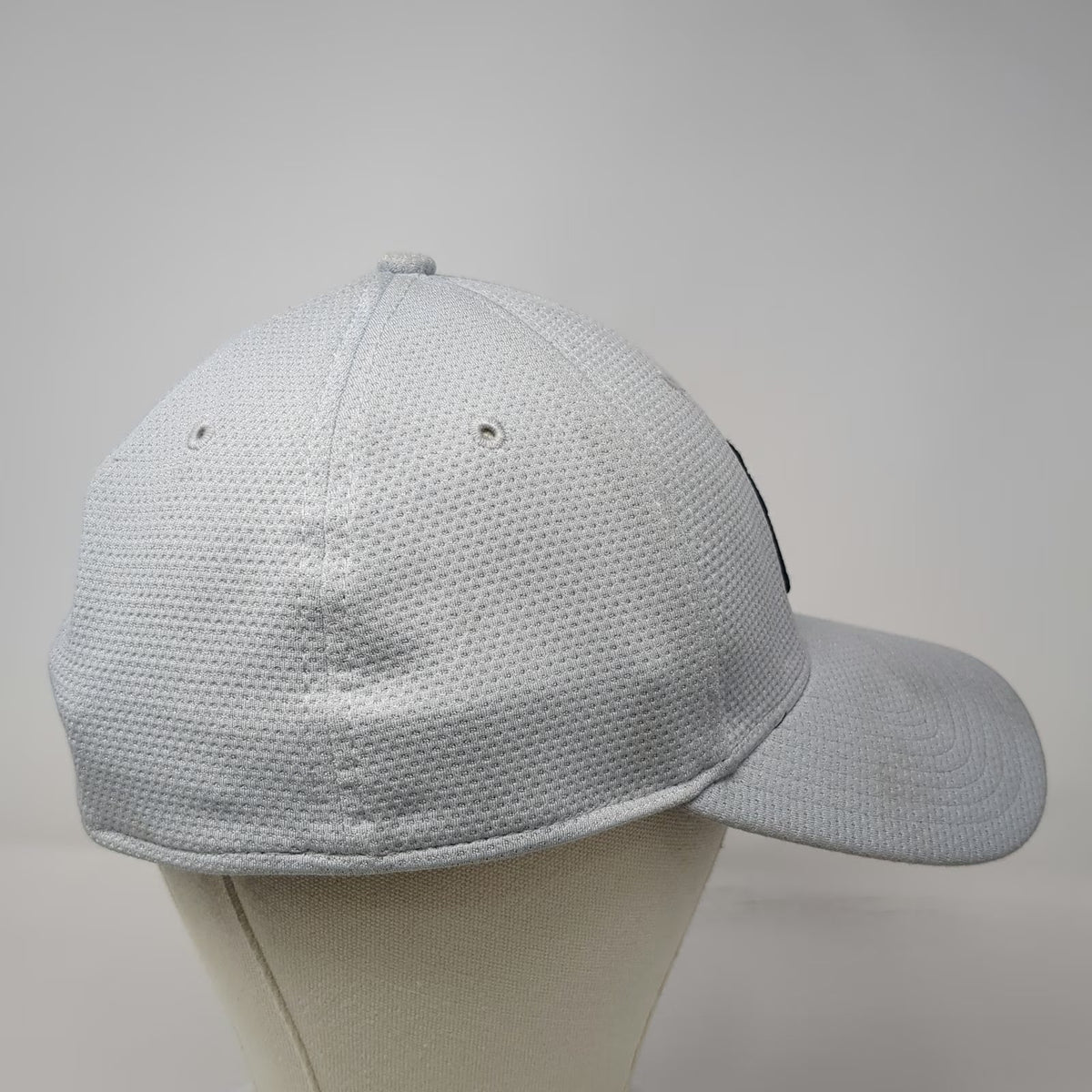 New York Yankees MLB New Era Baseball Cap Gray Blue L 39THIRTY Stretch Fit Mesh