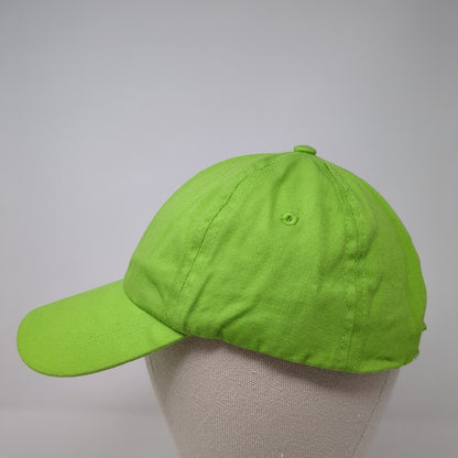 Unbranded Strapback Baseball Cap Green One Size Adjustable 6 Panel Blank