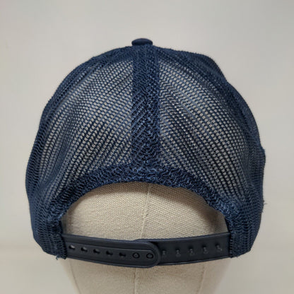 Pirtek Snapback Mesh Back Trucker Hat Blue One Size Embroidered Cap America