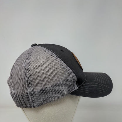Chetola Sporting Reserve Snapback Trucker Hat Gray One Size Leather Patch