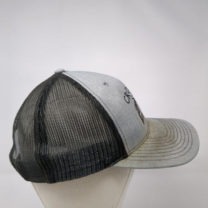Crossfire Fencing Snapback Trucker Hat Gray OS Adjustable Mesh Back Richardson
