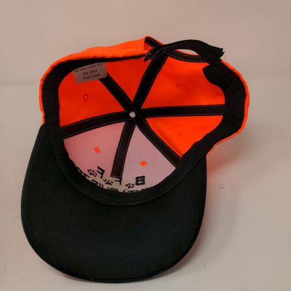 Saint Louis Zoo Men's Strapback Hat Orange Black Adjustable Embroidered Logo