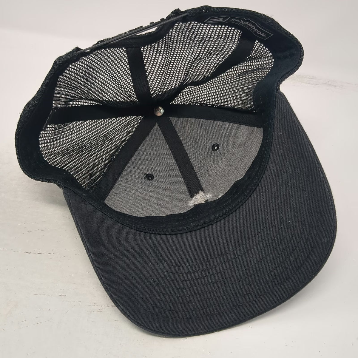 Richardson Trucker Hat Black One Size Snapback Saint Alphonsus Food Nutrition