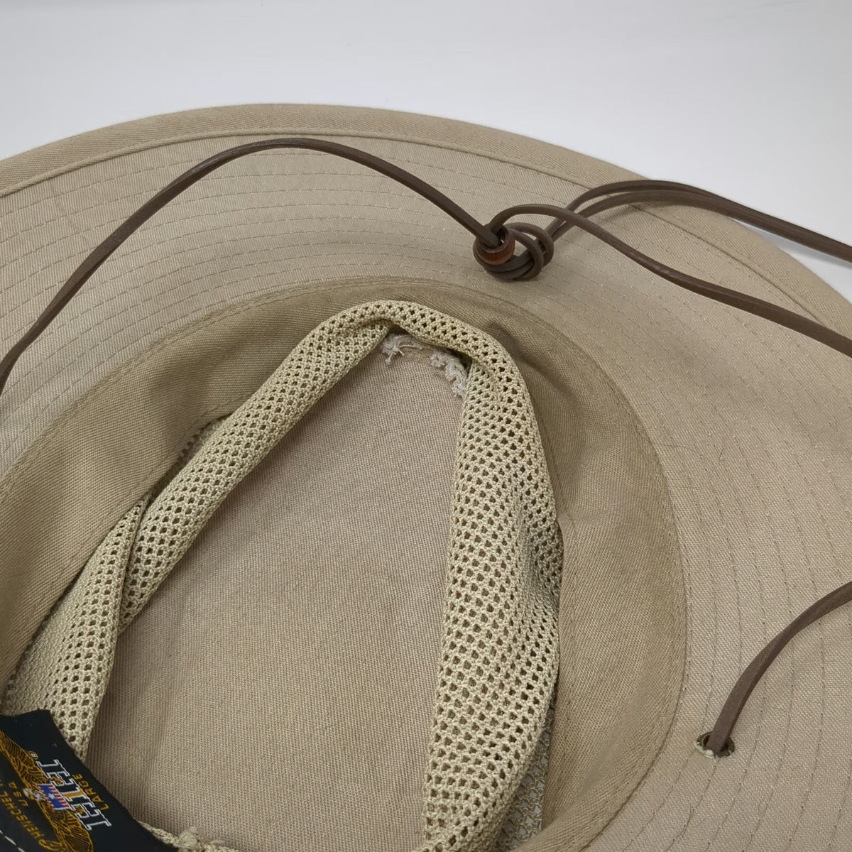 Henschel Hat Co Boonie Hat Beige L Mesh Crown Chin Strap Wide Brim Sun Hat