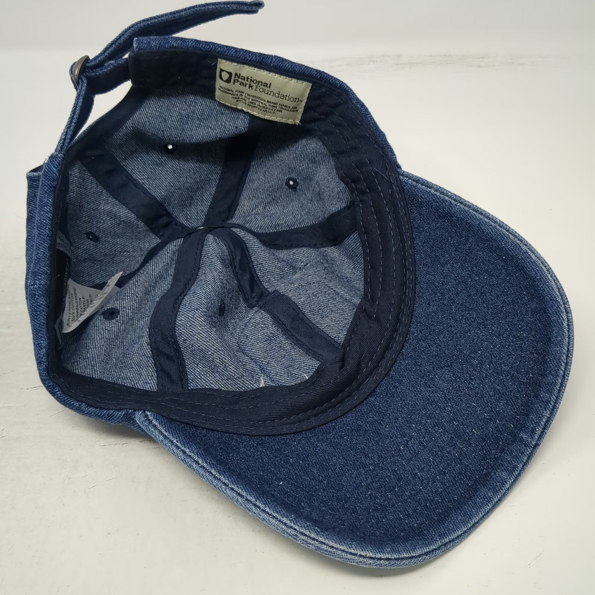 National Park Foundation Yellowstone Blue Baseball Cap One Size Slideback Hat