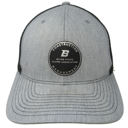 Richardson Gray Black One Size Trucker Hat Boise State Alumni Construction Mgmt