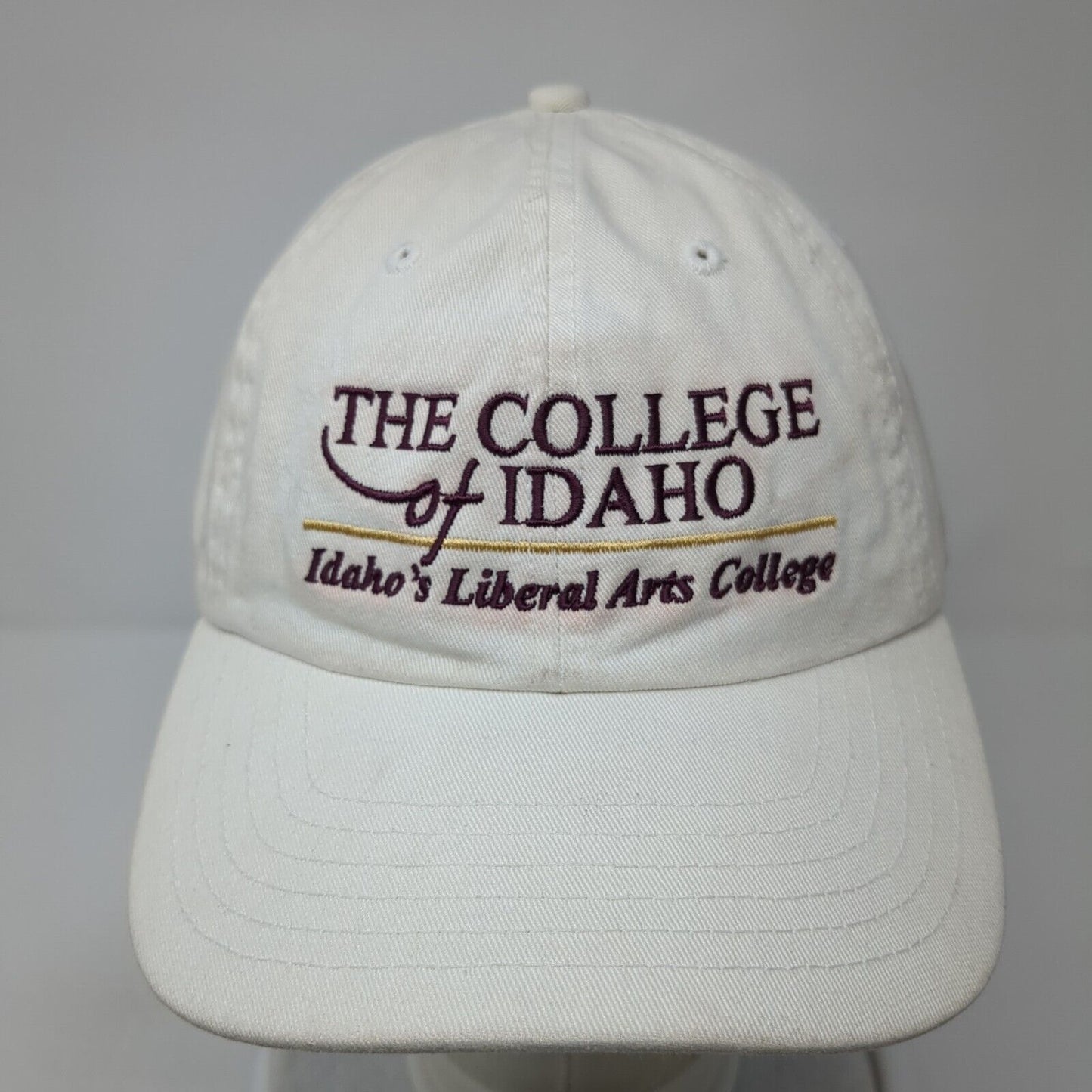 The College Of Idaho Liberal Arts College Slideback Hat White OS Adjustable
