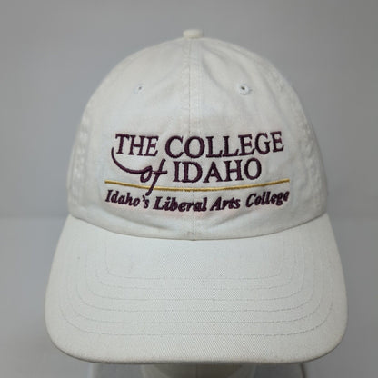 The College Of Idaho Liberal Arts College Slideback Hat White OS Adjustable