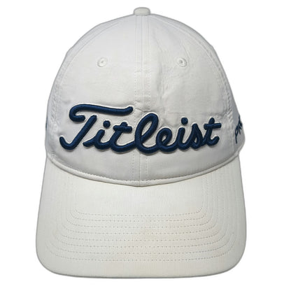 Titleist Baseball Cap White OSFM Pro V1 FootJoy Golf Performance Adjustable Hat