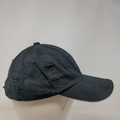 Panera Bread Strapback Hat Black One Size Embroidered Port Authority 6 Panel