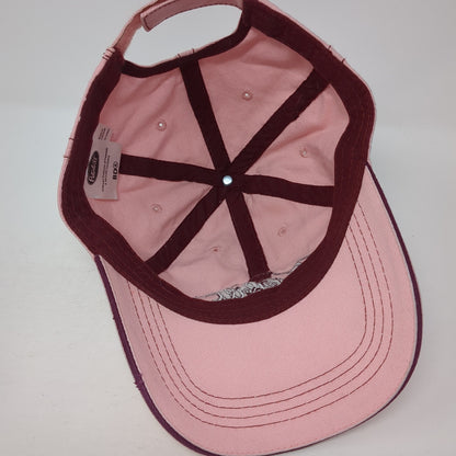 Peterbilt Class Pays Strapback Hat Pink One Size Adjustable Embroidered
