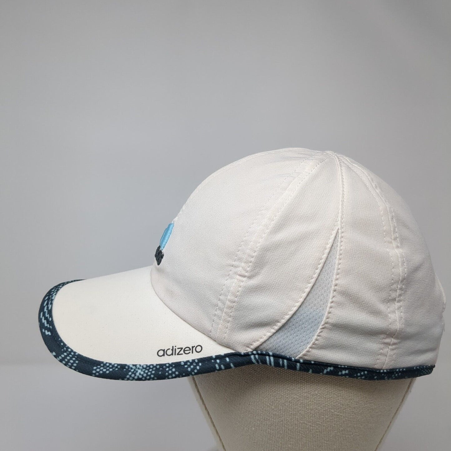 Adidas Adizero Strapback Hat White One Size Adjustable Embroidered Climacool