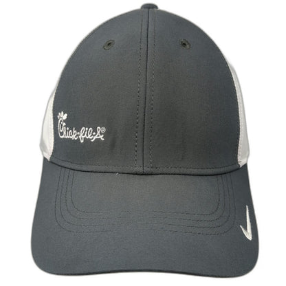 Nike Baseball Cap Gray One Size Chick-fil-A Dri-Fit Legacy 91 Strapback Hat Logo