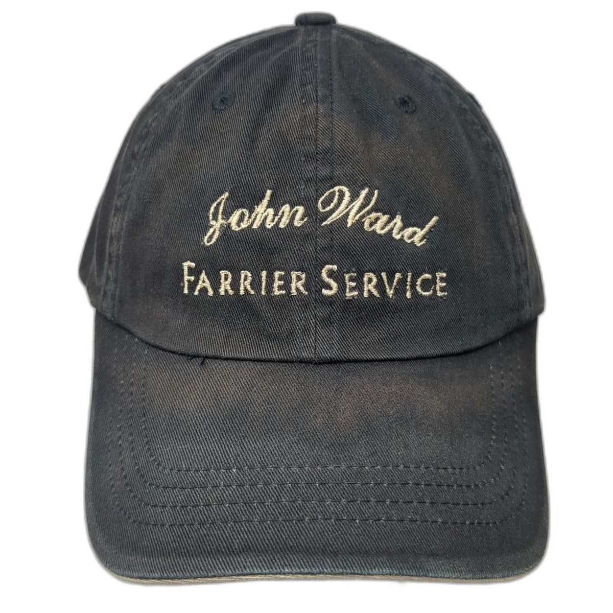 Port Authority Black Baseball Cap One Size John Ward Farrier Service Cotton Hat