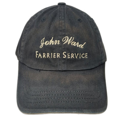 Port Authority Black Baseball Cap One Size John Ward Farrier Service Cotton Hat