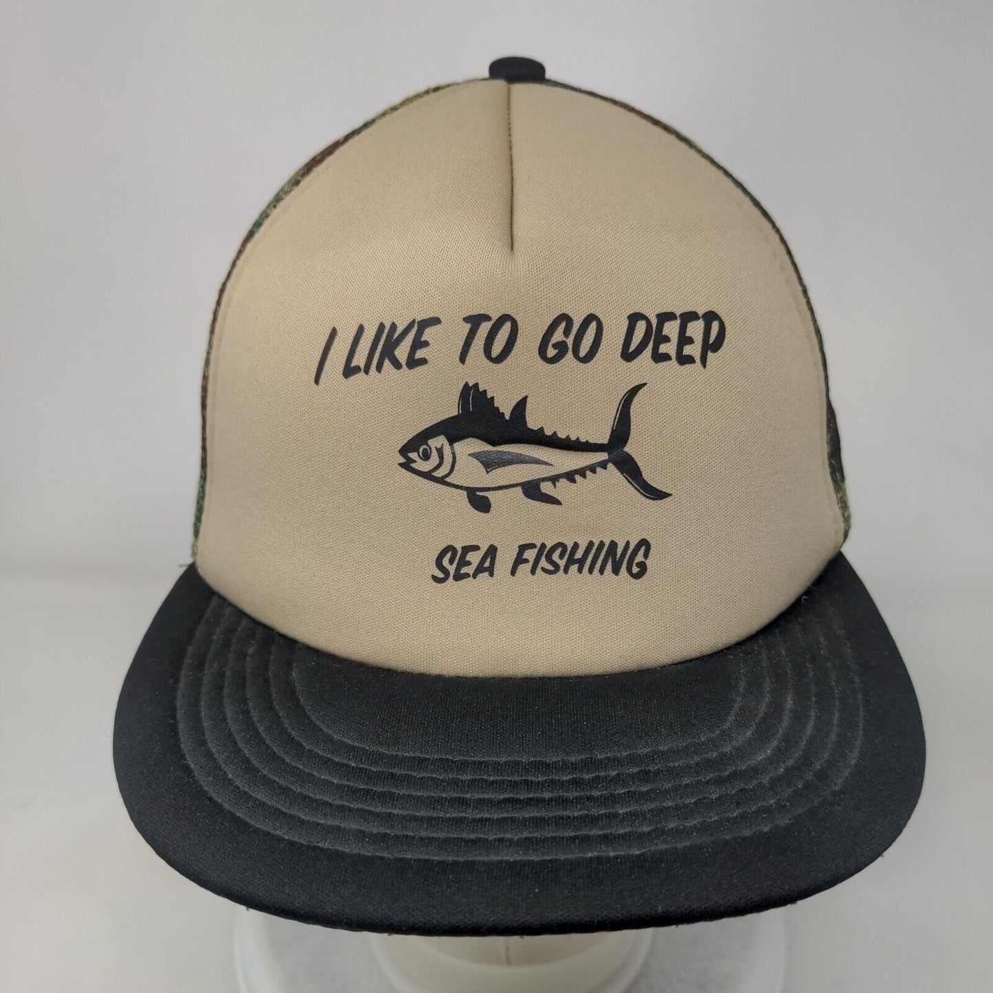 I Like To Go Deep Sea Fishing Snapback Trucker Hat Multi One Size District