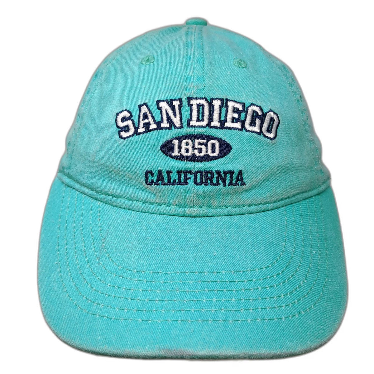 SD Trading Co San Diego California 1850 Blue Baseball Cap One Size Strapback Hat