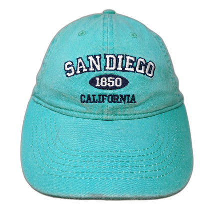 SD Trading Co San Diego California 1850 Blue Baseball Cap One Size Strapback Hat