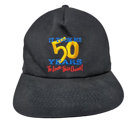 It Took Me 50 Years To Look This Good Snapback Hat Black OSFA Embroidered KC