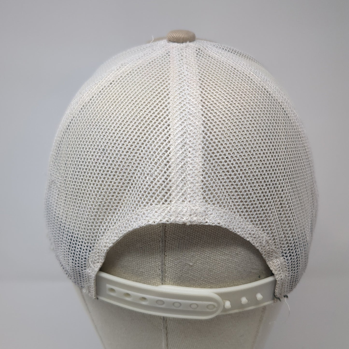 Fish Patch Snapback Trucker Hat Brown One Size Mesh Back Outdoor Cap