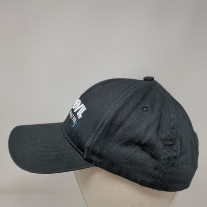 Levil Aviation Strapback Hat Black One Size Adjustable Embroidered 6 Panel